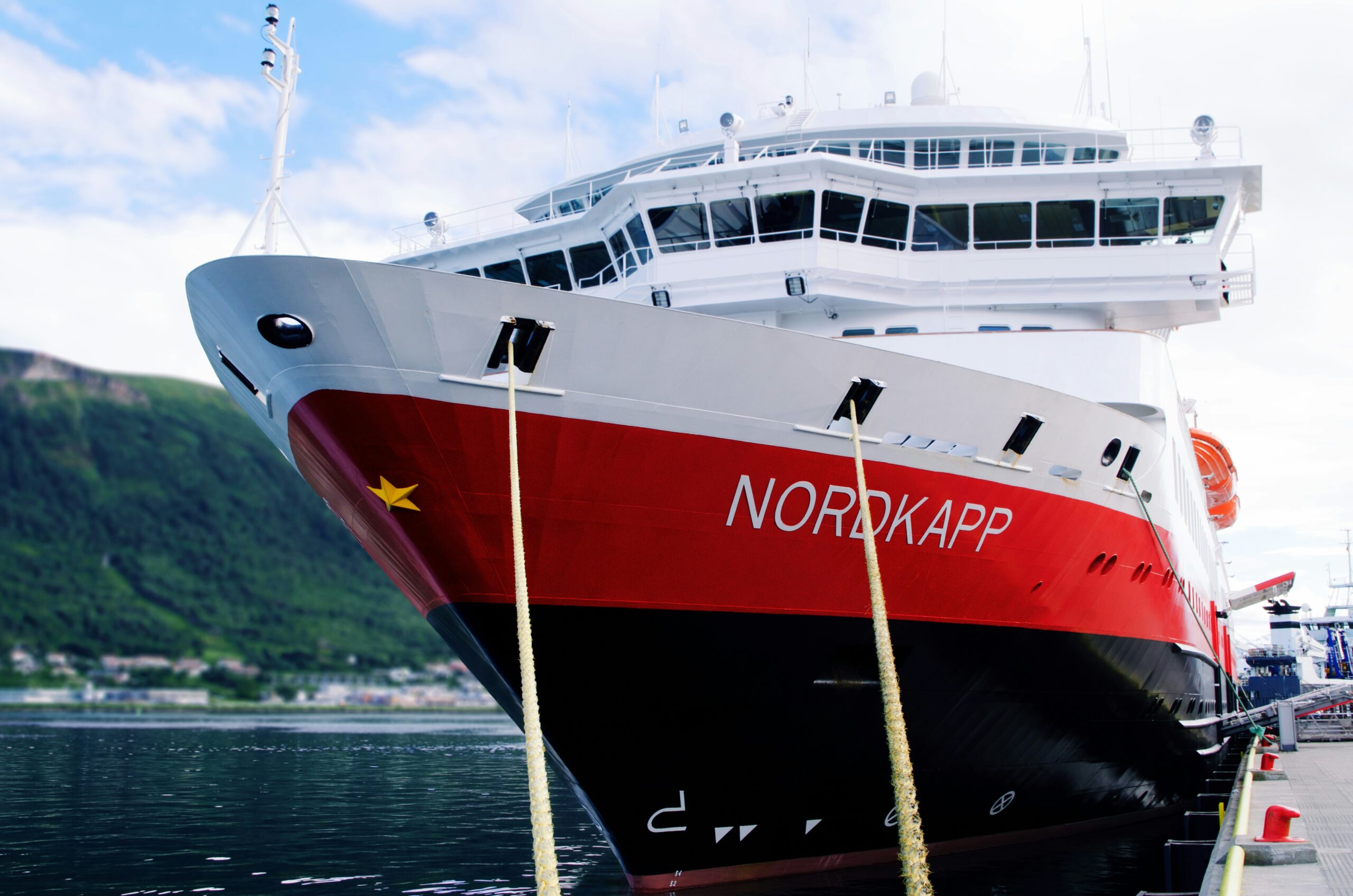 NordKapp ship docked, sea  norway