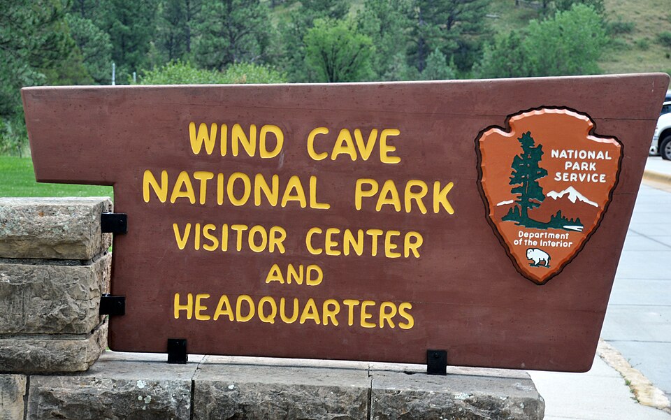 Wind Cave National Park,  visitor gate and headquarters poster
